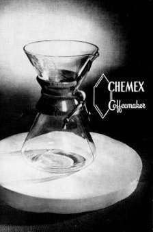chemex coffeemaker vintage non-electric drip brew american made usa manufacturing kitchen appliance glass pyrex antique Chemistry