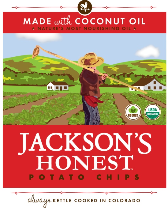 Jackson Honest Potato Chip Bag Logo Kickstarter Campaign CO American Organic Coconut Oil Snacks Business